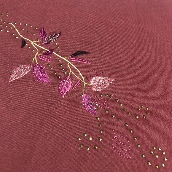 Embroidered & Studded Fall Sweater - Picture 5 of 6